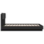 Estructura cama con cabecero madera ingeniería negro 120x190 cm de vidaXL, Camas y somieres - Ref: Foro24-3209962, Precio: 16...