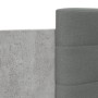 Cama con cabecero madera de ingeniería gris hormigón 100x200 cm de vidaXL, Camas y somieres - Ref: Foro24-3209936, Precio: 15...