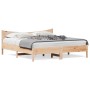 Estructura de cama con cabecero madera maciza pino 180x200 cm de vidaXL, Camas y somieres - Ref: Foro24-3216360, Precio: 178,...