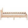 Estructura de cama con cabecero madera maciza pino 180x200 cm de vidaXL, Camas y somieres - Ref: Foro24-3216360, Precio: 178,...