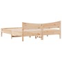 Estructura de cama con cabecero madera maciza pino 180x200 cm de vidaXL, Camas y somieres - Ref: Foro24-3216360, Precio: 178,...