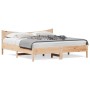 Estructura de cama con cabecero madera maciza de pino 200x200cm de vidaXL, Camas y somieres - Ref: Foro24-3216357, Precio: 19...