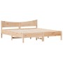 Estructura de cama con cabecero madera maciza de pino 200x200cm de vidaXL, Camas y somieres - Ref: Foro24-3216357, Precio: 19...