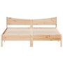 Estructura de cama con cabecero madera maciza de pino 200x200cm de vidaXL, Camas y somieres - Ref: Foro24-3216357, Precio: 19...