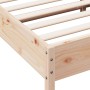 Estructura de cama con cabecero madera maciza de pino 200x200cm de vidaXL, Camas y somieres - Ref: Foro24-3216357, Precio: 19...