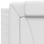 Estructura cama con luces LED cuero sintético blanco 90x200 cm de vidaXL, Camas y somieres - Ref: Foro24-3213995, Precio: 152...