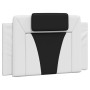 Estructura cama con LED cuero sintético blanco negro 90x200 cm de vidaXL, Camas y somieres - Ref: Foro24-3214000, Precio: 152...
