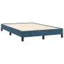 Estructura de cama terciopelo azul oscuro 120x190 cm de vidaXL, Camas y somieres - Ref: Foro24-379506, Precio: 100,45 €, Desc...