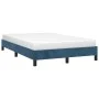 Estructura de cama terciopelo azul oscuro 120x190 cm de vidaXL, Camas y somieres - Ref: Foro24-379506, Precio: 100,45 €, Desc...