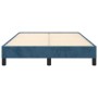 Estructura de cama terciopelo azul oscuro 120x190 cm de vidaXL, Camas y somieres - Ref: Foro24-379506, Precio: 96,59 €, Descu...