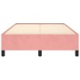 Estructura de cama terciopelo rosa 120x190 cm de vidaXL, Camas y somieres - Ref: Foro24-379533, Precio: 115,89 €, Descuento: %