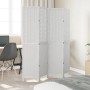 Biombo separador de 4 paneles madera maciza Paulownia blanco de vidaXL, Divisores de ambientes - Ref: Foro24-358722, Precio: ...