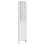 Biombo separador de 4 paneles madera maciza Paulownia blanco de vidaXL, Divisores de ambientes - Ref: Foro24-358722, Precio: ...