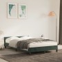 Estructura cama con cabecero terciopelo verde oscuro 120x190 cm de vidaXL, Camas y somieres - Ref: Foro24-379550, Precio: 113...