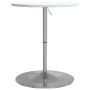 Mesa alta de bar madera ingeniería y acero blanca 60x60x90 cm de vidaXL, Mesas de cocina y de comedor - Ref: Foro24-4007194, ...