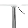Mesa alta de bar madera ingeniería y acero blanca 60x60x90 cm de vidaXL, Mesas de cocina y de comedor - Ref: Foro24-4007194, ...
