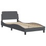 Estructura de cama con cabecero terciopelo gris oscuro 90x190cm de vidaXL, Camas y somieres - Ref: Foro24-3207820, Precio: 15...