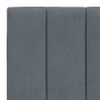 Estructura de cama con cabecero terciopelo gris oscuro 90x190cm de vidaXL, Camas y somieres - Ref: Foro24-3207820, Precio: 15...