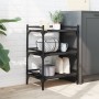 Carrito de cocina madera de ingeniería negro 50x35x75,5 cm de vidaXL, Carros de cocina y comedor - Ref: Foro24-842346, Precio...