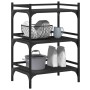 Carrito de cocina madera de ingeniería negro 50x35x75,5 cm de vidaXL, Carros de cocina y comedor - Ref: Foro24-842346, Precio...