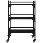 Carrito de cocina madera de ingeniería negro 50x35x75,5 cm de vidaXL, Carros de cocina y comedor - Ref: Foro24-842346, Precio...