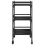 Carrito de cocina madera de ingeniería negro 50x35x75,5 cm de vidaXL, Carros de cocina y comedor - Ref: Foro24-842346, Precio...