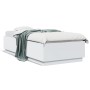 Estructura de cama con LED madera ingeniería blanco 90x200 cm de vidaXL, Camas y somieres - Ref: Foro24-3209632, Precio: 139,...
