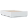 Estructura de cama con LED madera ingeniería blanco 120x190 cm de vidaXL, Camas y somieres - Ref: Foro24-3209653, Precio: 162...