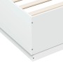 Estructura de cama con LED madera ingeniería blanco 120x200 cm de vidaXL, Camas y somieres - Ref: Foro24-3209618, Precio: 175...