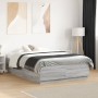 Estructura cama con luces LED madera gris Sonoma 120x190 cm de vidaXL, Camas y somieres - Ref: Foro24-3209658, Precio: 161,67...