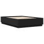 Estructura cama con luces LED madera ingeniería negro 150x200cm de vidaXL, Camas y somieres - Ref: Foro24-3209605, Precio: 17...
