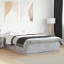 Estructura cama con luces LED madera gris hormigón 150x200 cm de vidaXL, Camas y somieres - Ref: Foro24-3209607, Precio: 173,...
