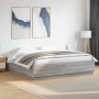 Estructura cama con luces LED madera gris Sonoma 180x200 cm de vidaXL, Camas y somieres - Ref: Foro24-3209595, Precio: 187,15...