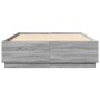 Estructura de cama madera de ingeniería gris Sonoma 150x200 cm de vidaXL, Camas y somieres - Ref: Foro24-3209700, Precio: 156...