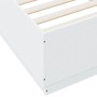 Estructura de cama madera de ingeniería blanca 90x200 cm de vidaXL, Camas y somieres - Ref: Foro24-3209723, Precio: 119,57 €,...