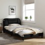 Estructura de cama con luces LED tela negro 100x200 cm de vidaXL, Camas y somieres - Ref: Foro24-3213685, Precio: 169,71 €, D...