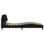 Estructura de cama con luces LED tela negro 100x200 cm de vidaXL, Camas y somieres - Ref: Foro24-3213685, Precio: 169,71 €, D...