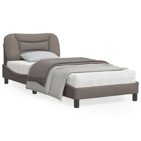 Estructura de cama con luces LED tela gris taupe 80x200 cm de vidaXL, Camas y somieres - Ref: Foro24-3213666, Precio: 157,18 ...