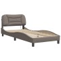 Estructura de cama con luces LED tela gris taupe 80x200 cm de vidaXL, Camas y somieres - Ref: Foro24-3213666, Precio: 157,18 ...