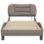 Estructura de cama con luces LED tela gris taupe 80x200 cm de vidaXL, Camas y somieres - Ref: Foro24-3213666, Precio: 157,18 ...