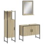 Set de muebles de baño 3 pzas madera contrachapada roble sonoma de vidaXL, Muebles de baño - Ref: Foro24-3214350, Precio: 154...