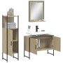 Set de muebles de baño 3 pzas madera contrachapada roble sonoma de vidaXL, Muebles de baño - Ref: Foro24-3214350, Precio: 154...