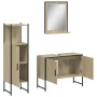 Set de muebles de baño 3 pzas madera contrachapada roble sonoma de vidaXL, Muebles de baño - Ref: Foro24-3214350, Precio: 154...