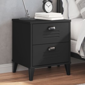 Mesita de noche VIKEN madera de ingeniería negra de vidaXL, Mesitas de noche - Ref: Foro24-374909, Precio: 51,95 €, Descuento: %