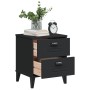 Mesita de noche VIKEN madera de ingeniería negra de vidaXL, Mesitas de noche - Ref: Foro24-374909, Precio: 51,95 €, Descuento: %