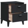 Mesita de noche VIKEN madera de ingeniería negra de vidaXL, Mesitas de noche - Ref: Foro24-374909, Precio: 51,95 €, Descuento: %