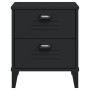 Mesita de noche VIKEN madera de ingeniería negra de vidaXL, Mesitas de noche - Ref: Foro24-374909, Precio: 51,95 €, Descuento: %