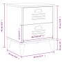 Mesita de noche VIKEN madera de ingeniería negra de vidaXL, Mesitas de noche - Ref: Foro24-374909, Precio: 51,95 €, Descuento: %