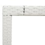 Mesa de jardín superficie de vidrio ratán PE blanco 90x90x75 cm de vidaXL, Mesas de jardín - Ref: Foro24-368123, Precio: 103,...