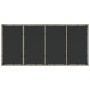 Mesa de jardín superficie de vidrio ratán PE gris 190x90x75 cm de vidaXL, Mesas de jardín - Ref: Foro24-368128, Precio: 149,1...